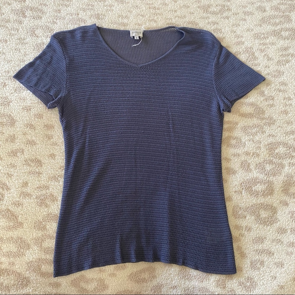 Blue size 8 mesh short sleeve
